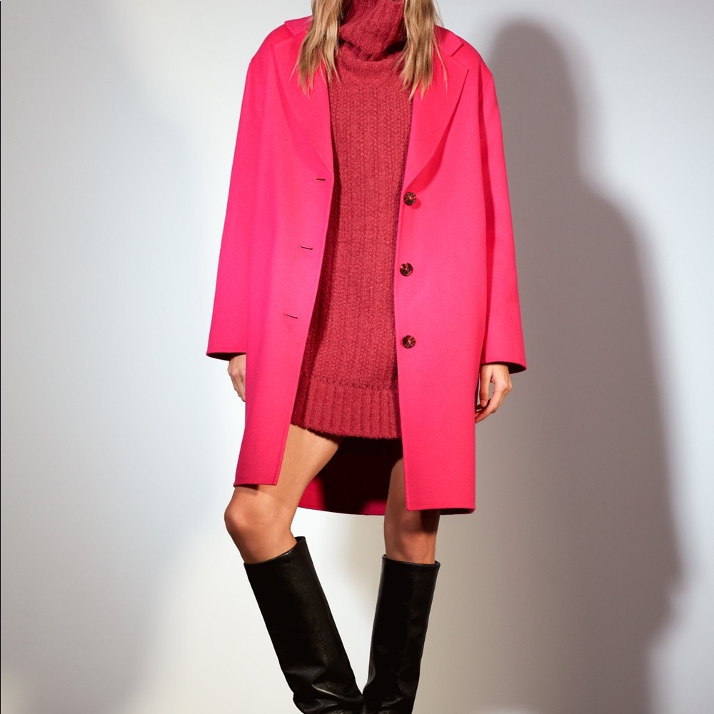 Le Fou Wilfred by Aritzia Pink Coat